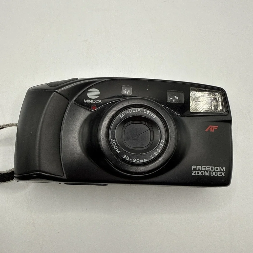 Minolta 90EX 35mm Point & Shoot Film Camera Powers Up/Flash‎ Doesn't Work As Is